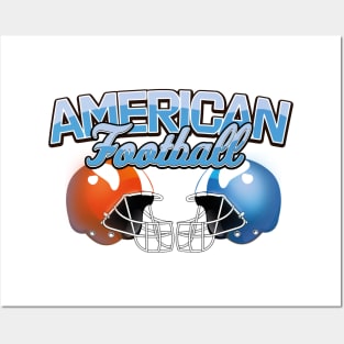 American Football logo Posters and Art